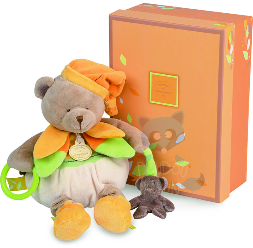  mélis the bear activity toy yellow green 